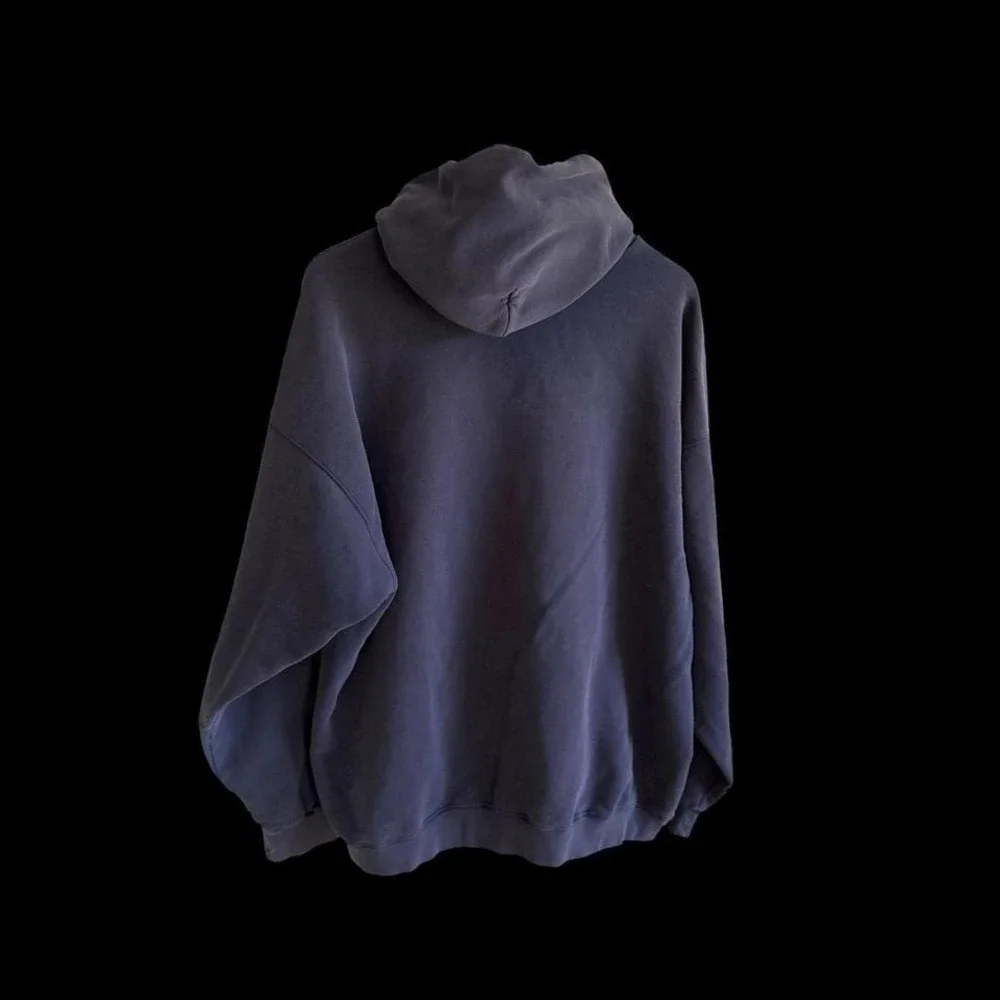 Vintage 90's Nike Center Swoosh‎ Hoodie Mens XXL Blue Rare Distressed